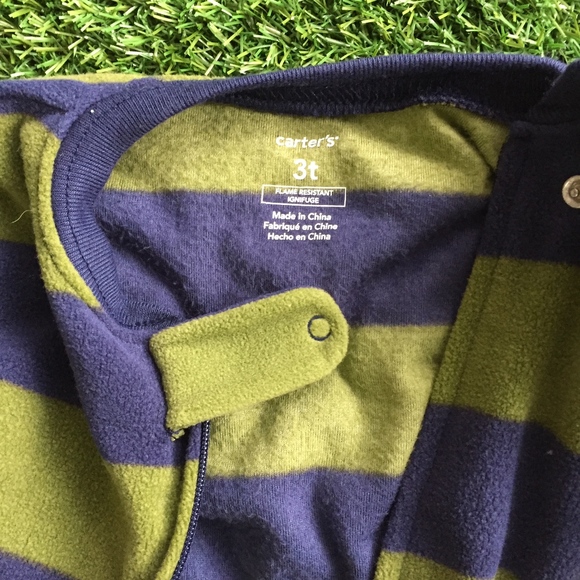 Toddler Boy 3yr Fleece Pajamas PJ Onesie - Picture 3 of 6